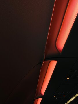 Flight inside light view of window