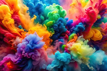 Lively watercolor graphic presenting an abstract backdrop ideal for creative endeavors, serving as a versatile canvas for artistic design components and imaginative projects.