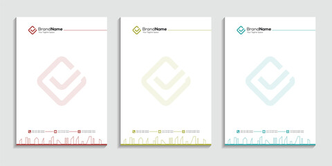 Architecture Construction Building Corporate Letterhead Design 