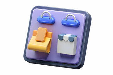 Flat Glossy Background of Futuristic Shopping App Interface Showcasing Cyber Monday Tech Prices - Seamless Mobile Shopping Experience in Vector Illustration