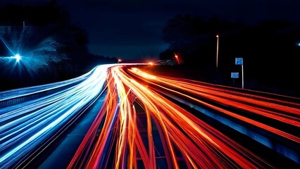 Fototapeta premium Abstract Motion Blur City