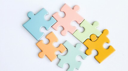 Obraz premium Colorful Puzzle Pieces