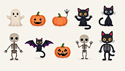 set of halloween icons