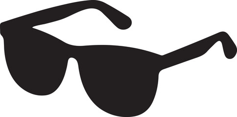 Smart sunglasses silhouette vector art, icon and graphics illustration using black color design