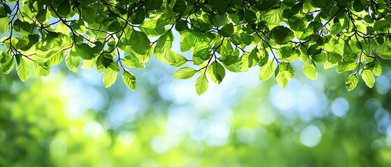 Green leaves against a soft, blurred background, perfect for nature-themed designs and website banners.