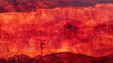 Fototapeta premium Detailed cherry wood texture with vibrant red hues, perfect for upscale decor and interior design projects, highlighting the rich grain patterns