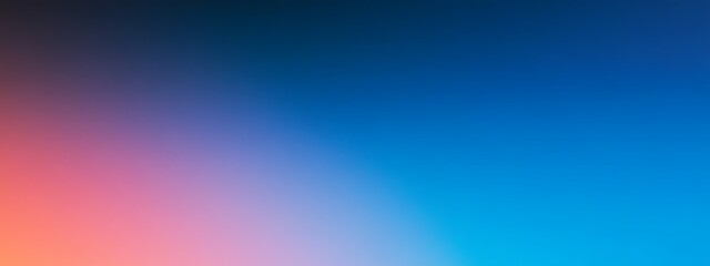 Obraz premium Abstract gradient background with blue, pink, and orange color scheme.