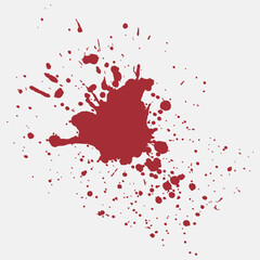 horror bloods splatter art vector illustration