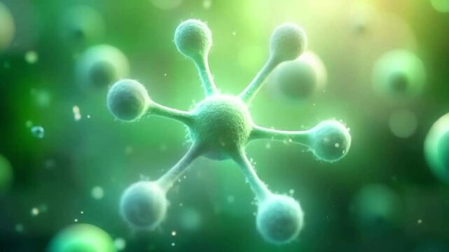 A network of molecules and atoms . macro molecule chemical structure, polymerization process or plastic manufacturing