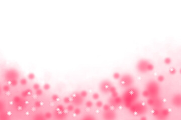 Red magic smoke with stars, sparkles, and glowing particles, creating a fantasy haze background in vector illustration