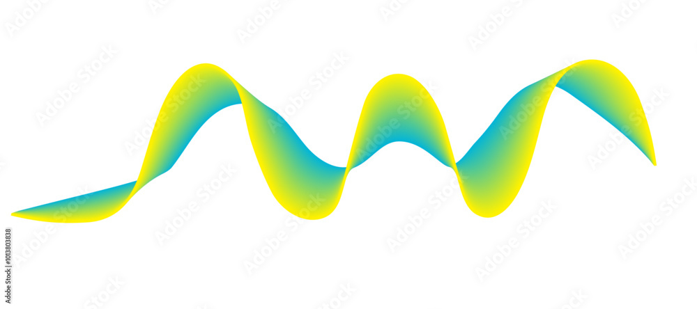 Poster abstract music wave element for design. vector illustration of smooth motion dynamics.