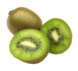 Close-up of full-fleshed kiwi fruit