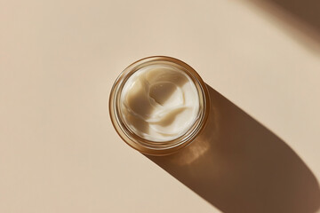 Moisturizing face cream in a jar