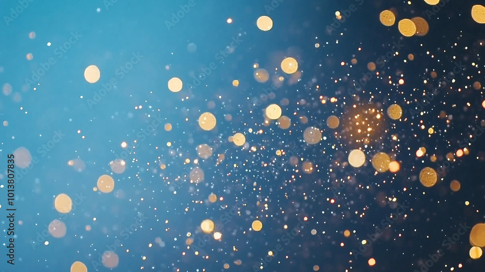 Poster beautiful sparkling bokeh lights creating a magical atmosphere