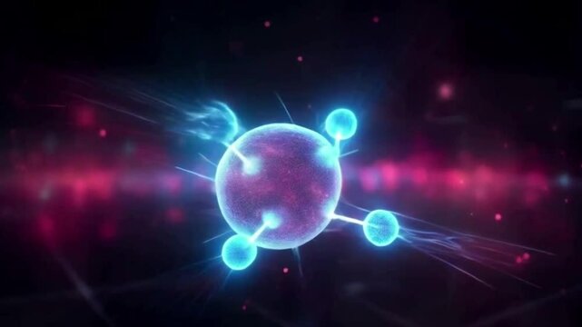 A network of molecules and atoms . macro molecule chemical structure, polymerization process or plastic manufacturing