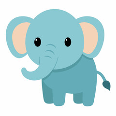 baby elephant vector art