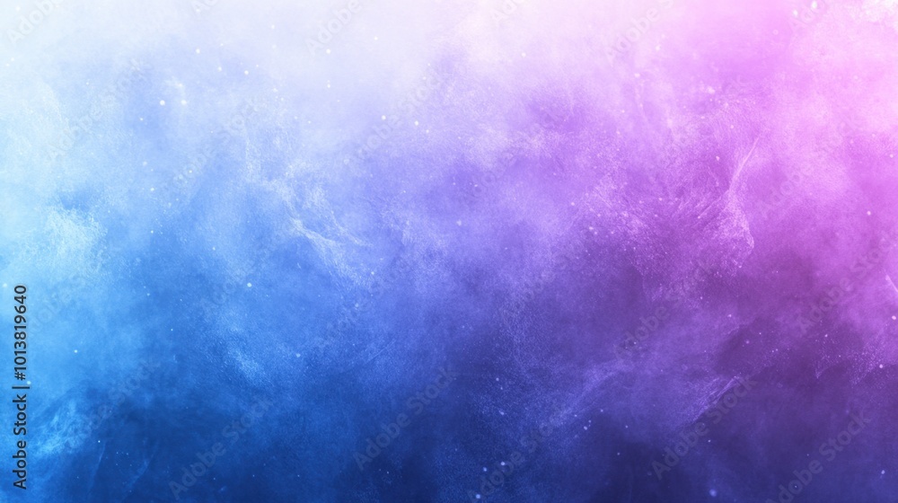 Poster gradient blur of blue and purple tones with a subtle grain noise texture, creating an abstract and c