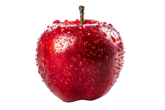 red apple isolated on white