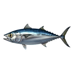 Fish Atlantic bonito .png isolated background. transparent background	
