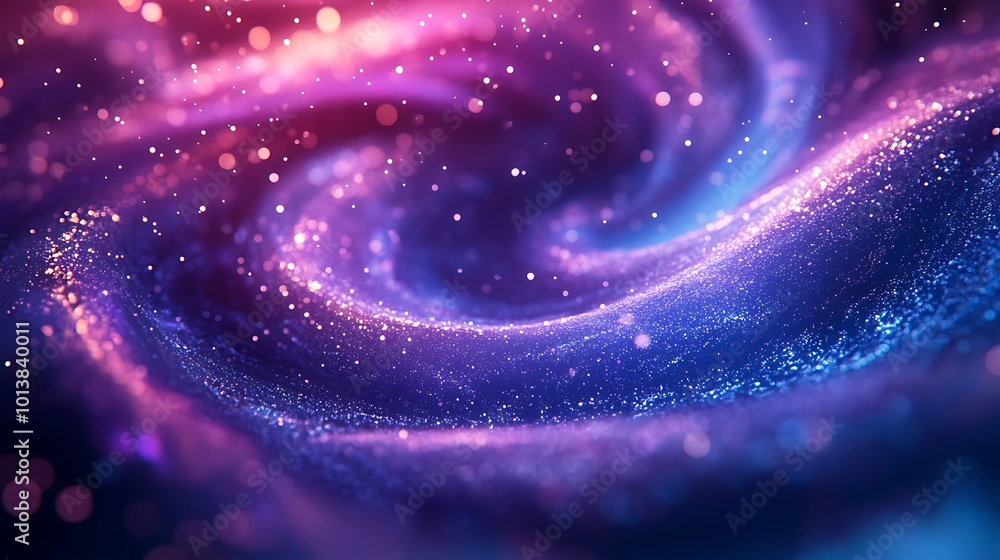 Aufkleber a vibrant swirl of colorful stars and cosmic dust, creating a mesmerizing galaxy effect with shades 