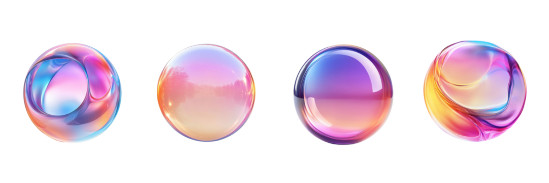 Gradient bubble ,shape cut out