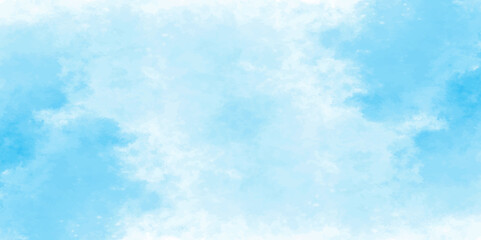Abstract white and blue color frozen ice surface design background. oft sky blue watercolor sky and clouds, Light blue background with watercolor. gradient light white sky background with clouds.