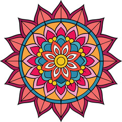 Ornamental luxury mandala pattern 3 in 1 design