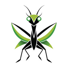 mantis illustration on a white