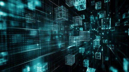 Obraz premium Abstract Digital Network