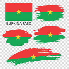 Set of flags of Burkina Faso
