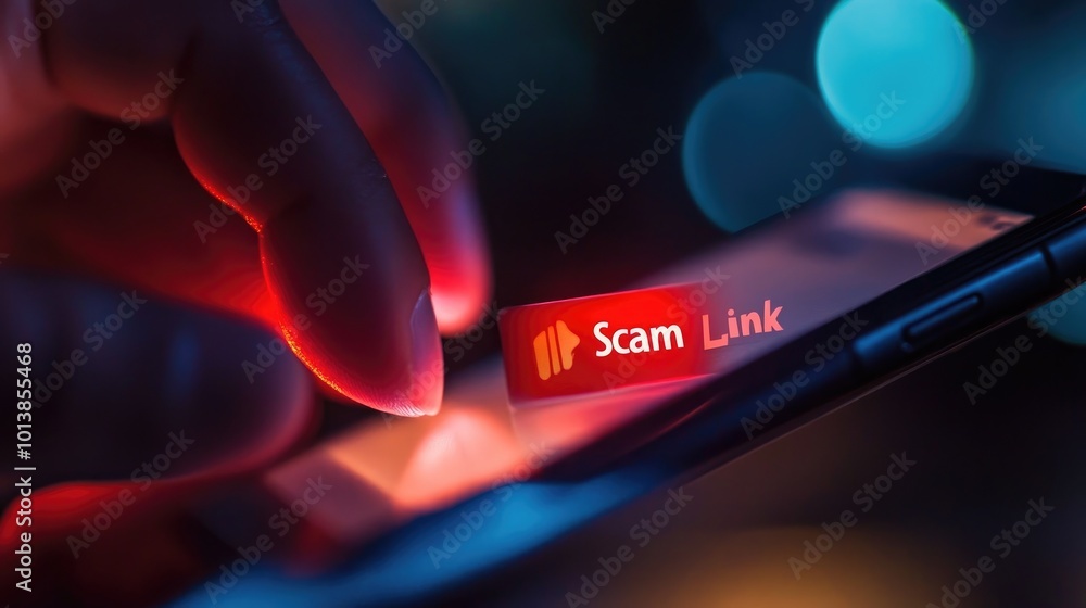 Poster a close-up of a finger about to click on a 
