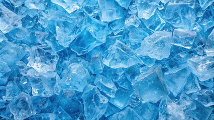 Abstract crystal blue ice texture from aerial perspective