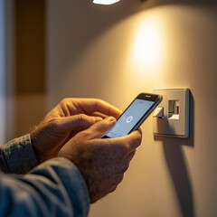 man using mobile phone
