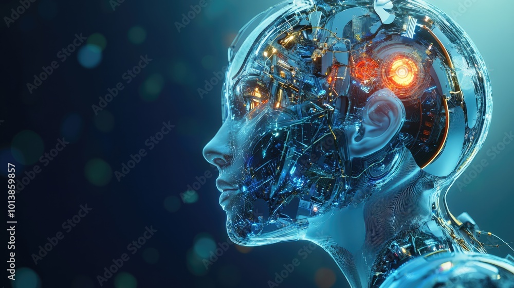 Poster high-resolution image showcasing a successful ai model generating detailed visual designs, represent