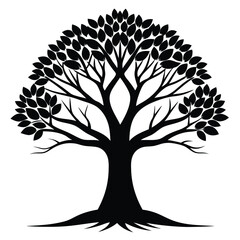 tree silhouette vector