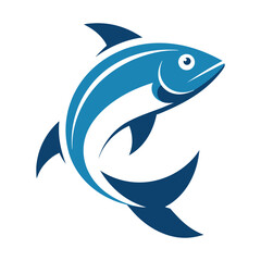 shark cartoon isolated on white