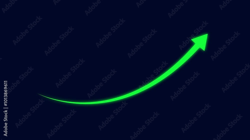 Poster abstract arrow business graph icon animation background
