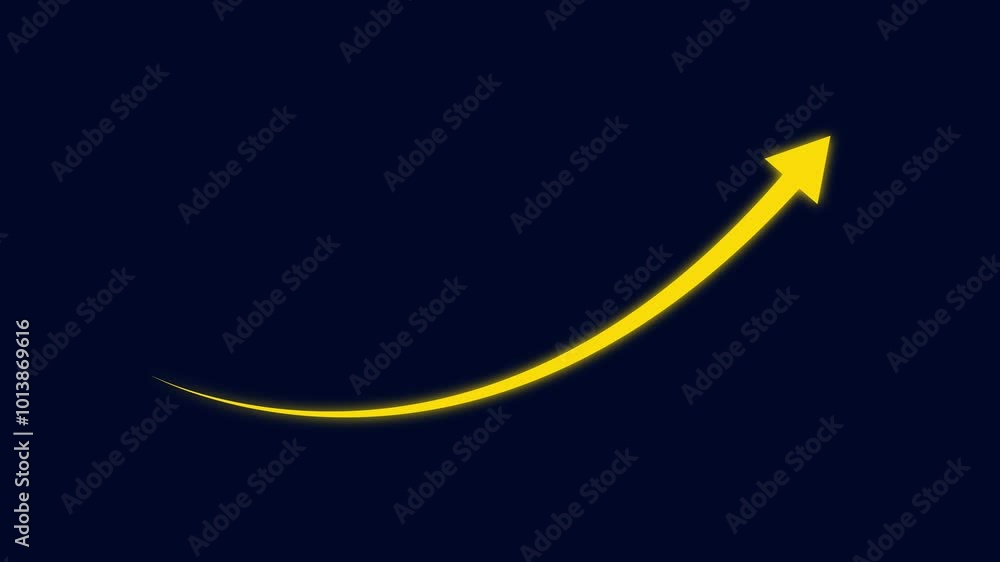 Poster abstract arrow business graph icon animation background