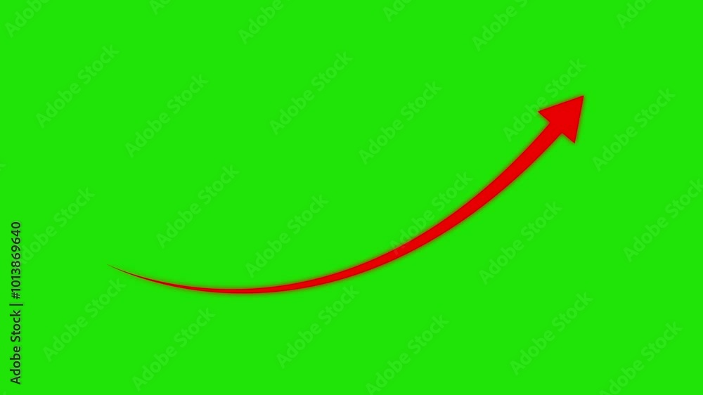Poster abstract arrow business graph icon animation background