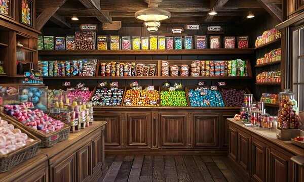 Candy Store Interior