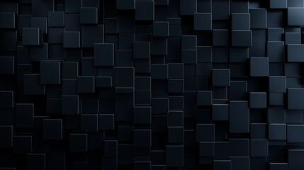 Abstract Black Square Pattern Background - Geometric Design