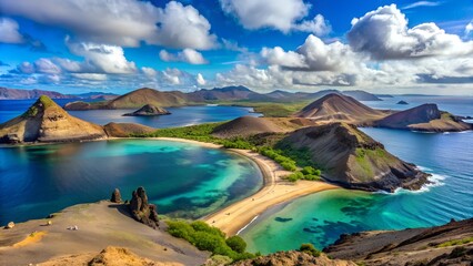 Obraz premium Stunning Landscape of Galapagos Islands, Ecuador - A Must-Visit Tourist Destination