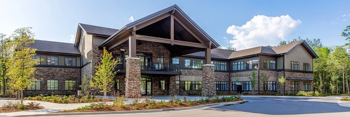 assisted living complex exterior