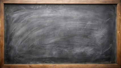 Black chalkboard texture with smudged and smeared eraser marks