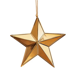 Obraz premium 3d golden star png transparent