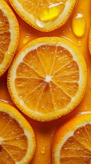 Orange slices on a white background, juicy and ripe, perfect for a healthy snack or refreshing juice