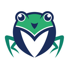 frog logo icon on a white background
