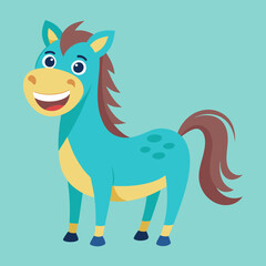 hourse cartoon illustration