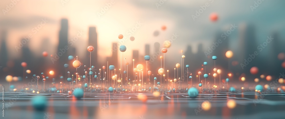 Poster ethereal digital canvas showcasing radiant data frameworks holographic crystal structures undulating
