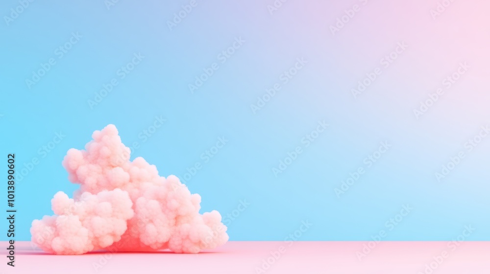 Poster a smooth, gradient background transitioning from deep blue to soft pink, evoking a sense of serenity
